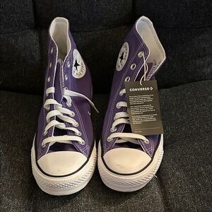 Converse Kids High-Top Sneakers - Vibrant Purple